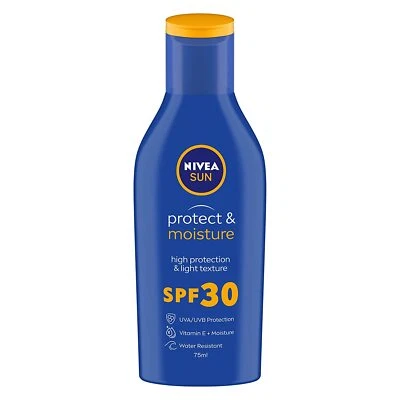 NIVEA Sun Lotion SPF 30  Water Resistant Sunscreen for Men & Women 75ml; - Image 1 of 3