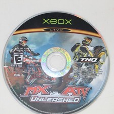 MX vs. ATV Unleashed (Microsoft Xbox, 2005) tested and working Disc Only