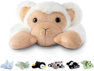 20" | 3.3 Pound Monkey Weighted Stuffed Animals, Large White Monkey Pillowfort P - Picture 1 of 8