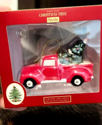 Spode Árbol de Navidad Trayendo a Casa El Árbol Vintage Pickup Ornamento Nuevo en Paquete 2022 Foto 1 de 3