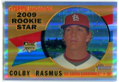COLBY RASMUS 2009 Topps Chrome Heritage REFRACTOR RC Rookie #CHR149 /560 - Image 1 of 2