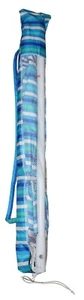 Tommy Bahama Beach Umbrella Blue Striped 7ft With Storage Bag - Picture 1 of 4