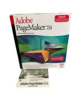 Adobe PageMaker 6.0 Deluxe CD ROM And 7.0 Upgrade for Windows PC READ