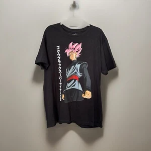 Dragon Ball Z Men T-Shirt XL Goku Black Super Saiyan Rose God Graphic Crew Neck - Picture 1 of 4