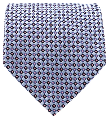 Vtg Roundtree & Yorke Men's Necktie 100% Silk Geometric Diamonds Hand Made 60x4 - Image 1 of 3