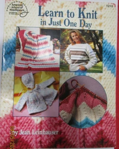 Learn to Knit in Just One Day | American School of Needlework 1210 - Picture 1 of 1