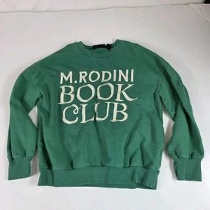 mini rodini Kinder Sweatshirt Book Club Grün 9-11y - Bild 1 von 6