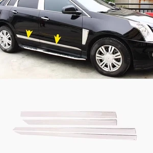 4 piezas para Cadillac SRX 2010-2016 plateado acero carrocería lateral puerta cubierta protectora moldura L - Imagen 1 de 4