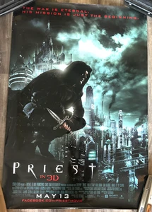 Priest In 3D Movie Poster 27x40 Paul Bettany Karl Urban Lily Collins Maggie - Picture 1 of 4