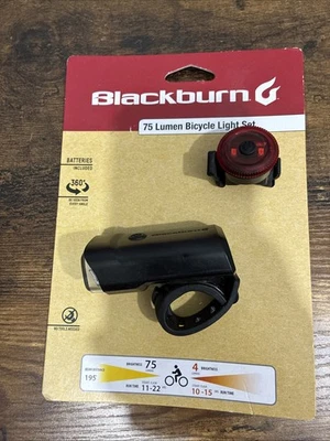 BLACKBURN 75-Lumen Front & Rear Bicycle Light Set New - Image 1 of 4