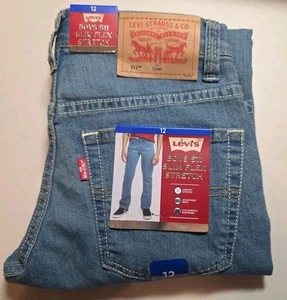Levi's Boys 511 Slim Flex Stretch Denim Jeans Size 16 West Lake - Picture 1 of 5