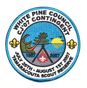 CJ’07 Contingente Consejo de Pino Blanco 11º Jamboree Canadiense Boy Scout Evento Insignia - Imagen 1 de 5