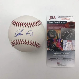 Autographed/Signed EDWIN ENCARNACION Yankees Rawlings ROML Baseball JSA COA Auto - Picture 1 of 3