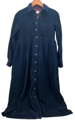 Eddie Bauer Women’s PS Corderoy Granny Core Prarie Vtg Dress - Image 1 of 4