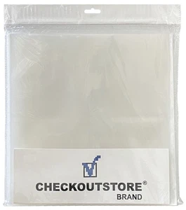 50 COS Clear Plastic CPP for 12" LP Vinyl Record Album Covers (Outer Sleeves) - Picture 1 of 2