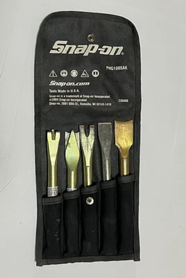 Snap On PHG1005AK Air Impact Hammer Bit Set 5 pc Chisel Ripper Cutter   USA - image 1 of 4