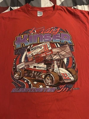 Camiseta Kraig Kinser #11K World of Outlaws Sprint Car Roja Adulto 3XL XXXL Foto 1 de 3