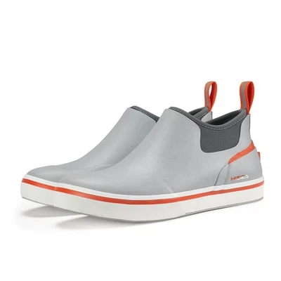 HISEA Herren Niedrig geschnitten Deck Regen Stiefel Wasserdicht Segeln Angeln Stiefel Grau - US 11 - Bild 1 von 4