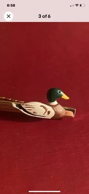 Pin de corbata de colección Mallard para hombre joyería patos resistente cazador pájaro perro usado en excelente estado Foto 1 de 4