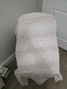 Manta Minky Pink Rosewater Snowy Owl - Imagen 1 de 4