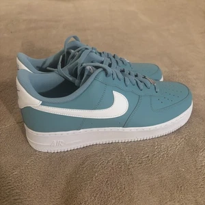 Nike Air Force 1 '07 Zapatos Para Hombre Talla 13 Turquesa/Azul Denim FJ4146-401 - Imagen 1 de 6