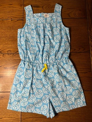 Mini Boden Blue Short Romper with Pockets Girls Sleeveless Size 11-12 - Image 1 of 3