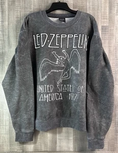 Led Zeppelin Black Sweatshirt  Men's XXL 1977 United States of America Tour - Picture 1 of 7