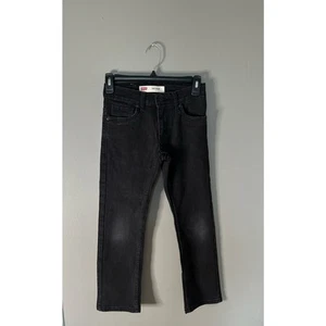 Levi’s 511 slim fit straight leg jeans girls size 8R black wash - Picture 1 of 6