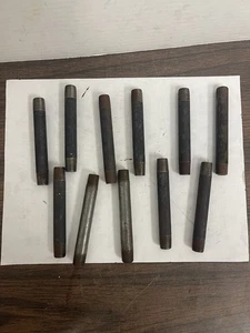 Lot/11. 1/4” x 4” X-HVY BLK SMLS Rohrnippel - Bild 1 von 3