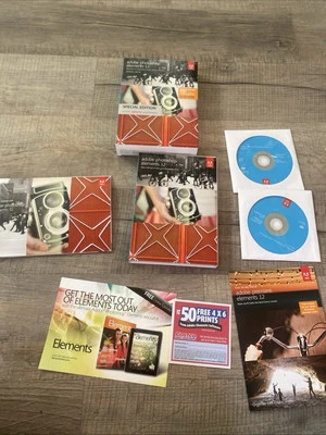 Vintage Retail Adobe Photoshop Elements 12 Special Edition CD rom  - Image 1 of 4