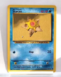 Pokemon VINTAGE - COMUNE - 65/102 - Staryu - quasi nuovo/come nuovo - SPEDIZIONE GRATUITA - Foto 1 di 2