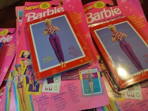 Set 23 Vintage Barbie Mode Spielkarten 1993 River Group Mix Match Aufkleber Nos - Bild 1 von 11