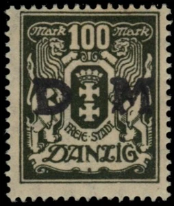 DANZIG O37 - Coat of Arms "Official Postage" (pb19253) - Picture 1 of 1