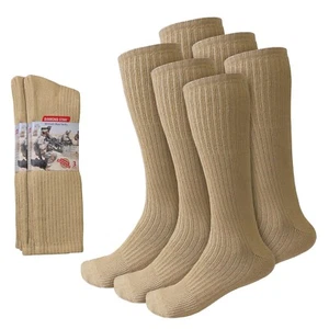 6-12 Pairs Men's Army Military Boot Socks Combat Trekking Hiking Size 10-13 - Picture 1 of 21