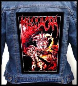 MASSACRA - Enjoy the Violence --- Huge Jacket Back Patch Backpatch - Picture 1 of 2