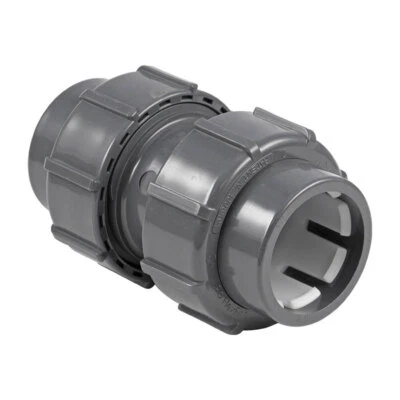 PERAQUA FlexFit Doppelverschraubung Klemm - Klemm | Flexrohr Verbinder Pool + Schwimmbad