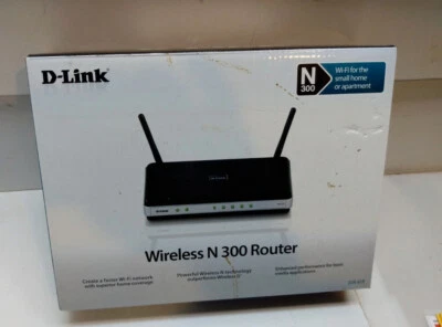 D-Link Wireless N-300 Router IEEEE 802.11n, 802.11g WAP WAP2 10/100 WIFI Router - Image 1 of 4