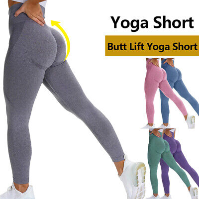 Leggings Yoga Donna Push Up Sport Pantaloni Fitness Palestra Pantaloni Da Corsa Stretch Leggins De • 14.22€