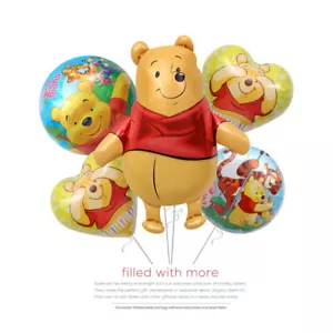 Globo de papel de aluminio para decoración de fiesta de cumpleaños infantil Winnie The Pooh - Imagen 1 de 8