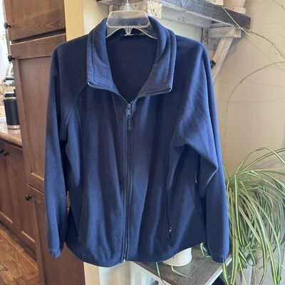 Polar King By Key Navy Fleece Zip Up Jacket Women’s Large - Image 1 of 4