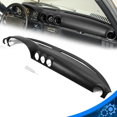 For Mercedes Benz Base 380SL 450SL 72-89 #16-350LL-BLK Overlay Dash Board Cover - Image 1 of 4
