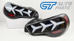 Lambo Style Black LED Dynamic Taillights for Toyota 86 Subaru BRZ tail lights - Picture 1 of 11
