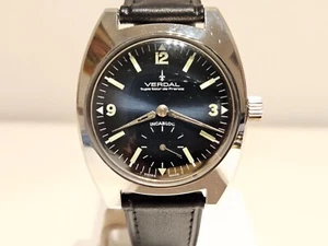 VINTAGE SELTENES SAMMLERSTÜCK HERREN MECHANISCHE UHR "VERDAL" TYP TOUR DE FRANCE - Bild 1 von 16