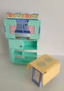 Vintage Barbie All Around Home Dining Room Dollhouse Furniture W Some Accessorie - Picture 1 of 4