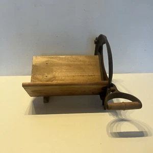 Alte Brotschale aus Holz und Metall Nr.6 Voll - Bild 1 von 9