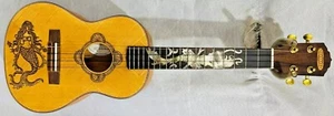 Blueberry Handmade Tenor Ukulele Mermaid Motif Pre-Order 90 Days - Picture 1 of 10