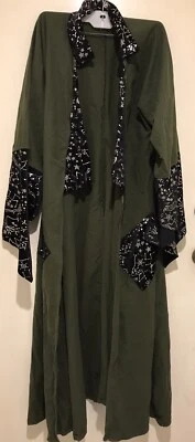 Abrigo Largo Mago HECHO A MANO con Constelaciones Borde Estrella MEDIANO Steampunk Foto 1 de 4