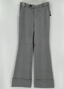 Maeve By Anthropology Hose Hahnentritt weites Bein schwarz/weiß Größe 2 - Bild 1 von 7