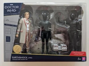 Doctor Who Earthshock 2 x Androids 5th Dr Cyber Bomb 5" Figure Set B&M UK - Picture 1 of 12