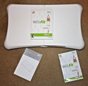 Nintendo Wii Fit Bundle Balance Board With Wii Fit Video Game and Manuals - Picture 1 of 6